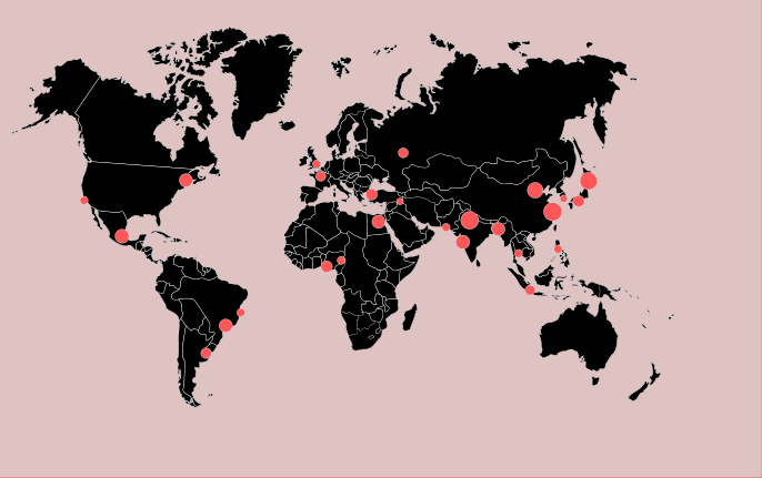 Mapa de cobertura global